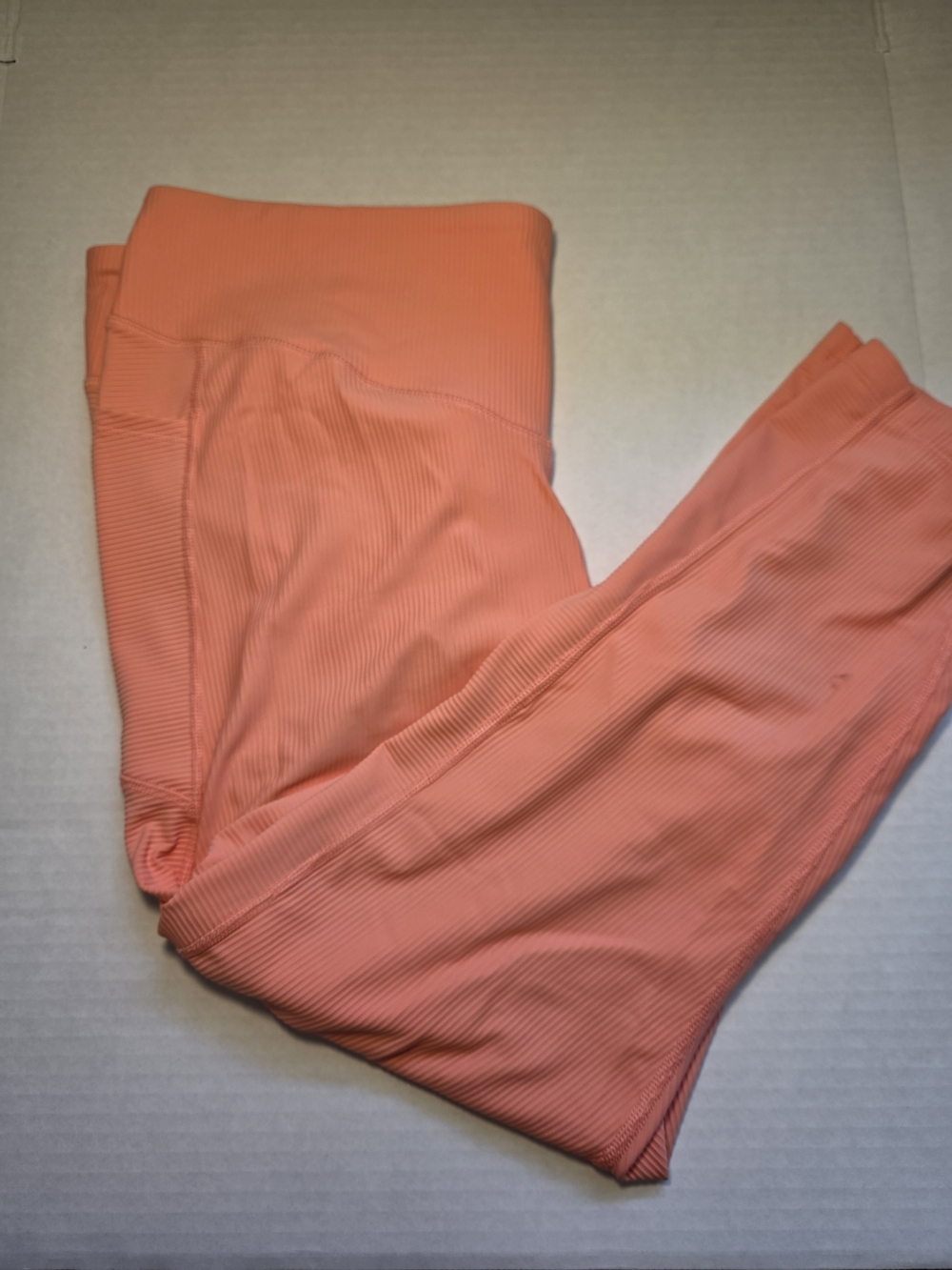 Old Navy Peach Ribbed High-Rise Leggings